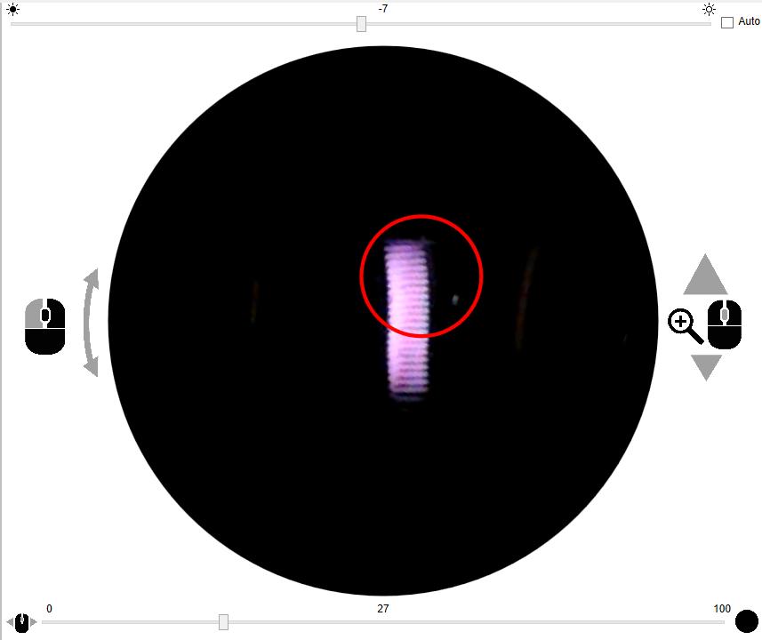 Screenshot of the CSVision video sighting