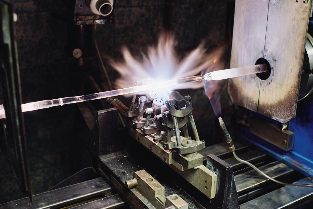 Optimization of the Process for Forming Glass Tubes at Temperatures above 1000 C