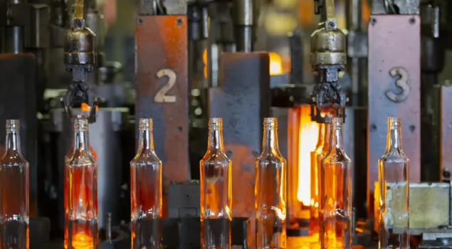 Temperature measurement application for the glass industry using non-contact temperature measurement devices from Optris