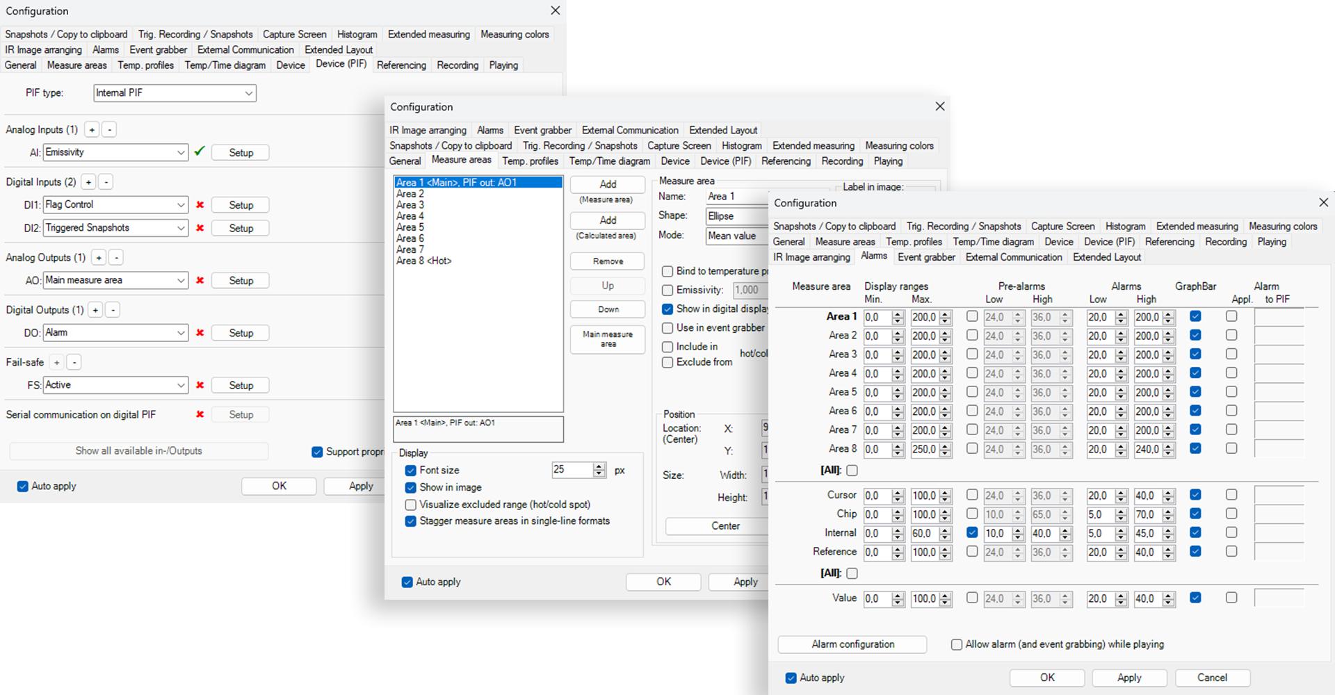 Full Control and Configuration of all Optris IR Cameras
