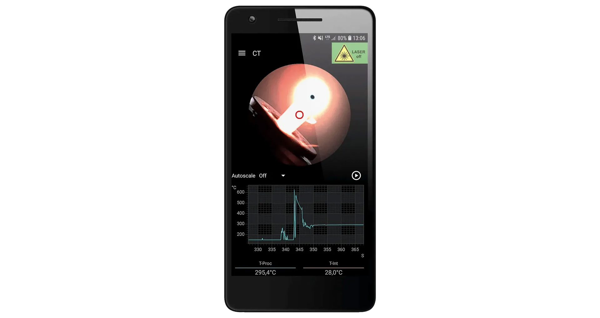 Optris IR Mobile App For Android Devices