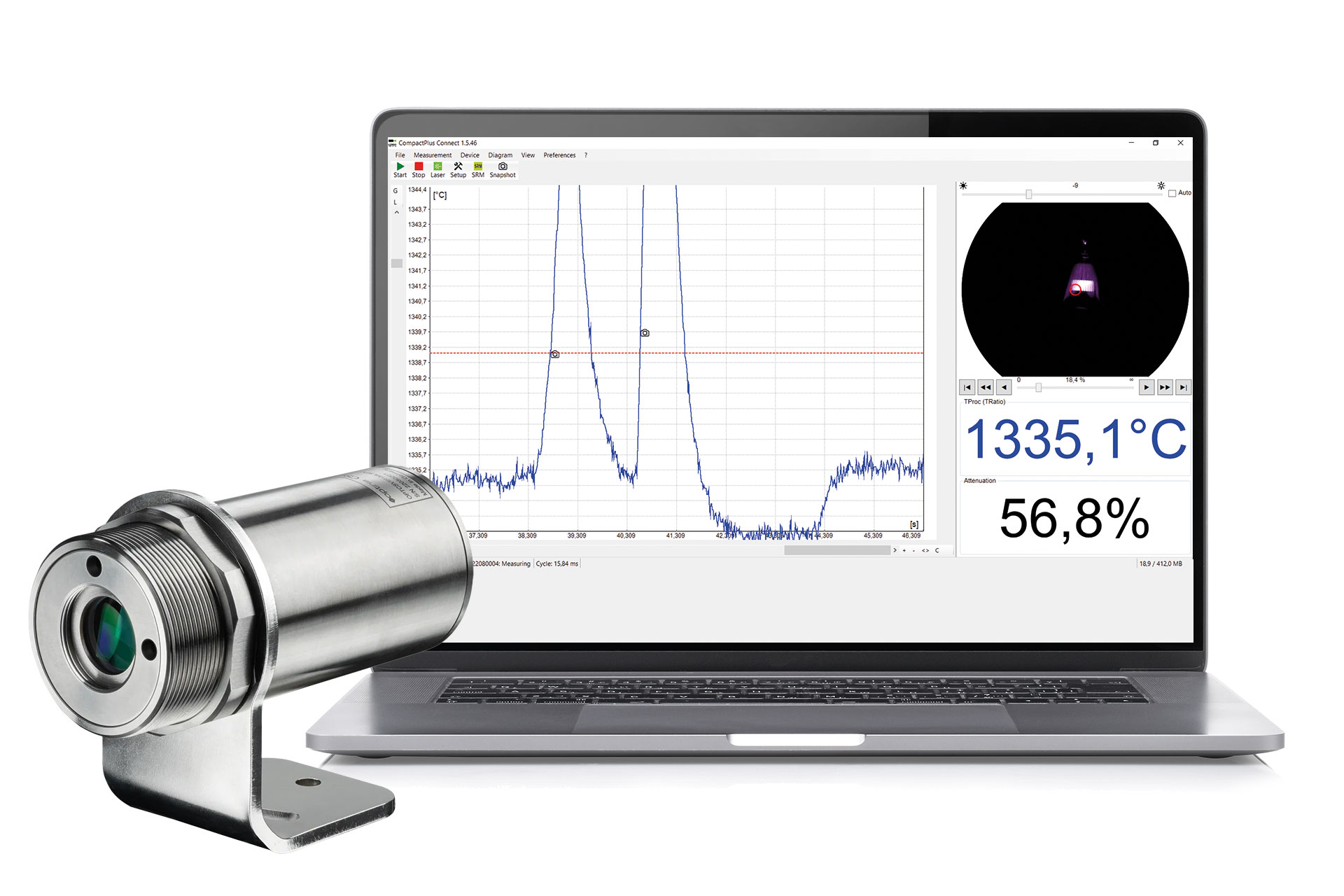 CompactPlus Connect: Measurement Software for High-End Pyrometers
