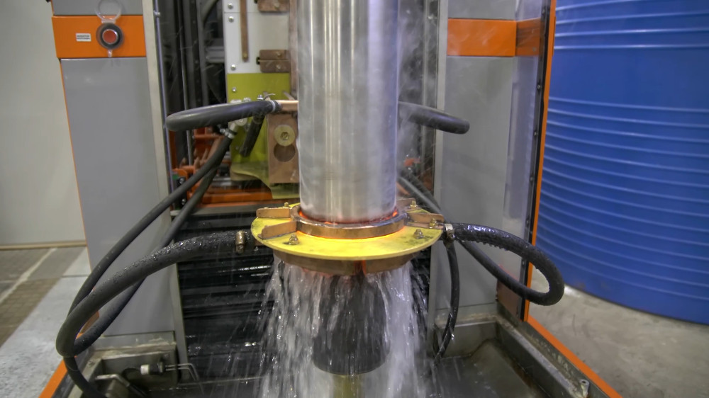 Inductive Hardening of a Crankshaft